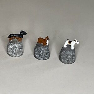 McMillan and Wife Dog thimbles - set of 3